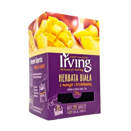 Herbata IRVING biała mango i brzoskwinia 20 torebek